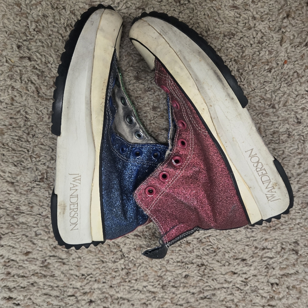 JW Anderson x Converse Run Star Hike Glitter sneakers Size 6.5